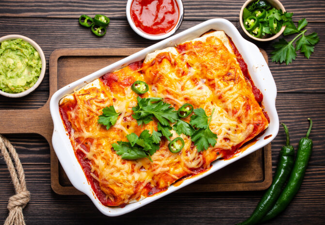 Shutterstock nuotr./Vištienos enčilados