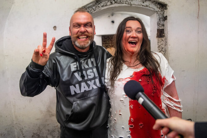 Eglės Norvilytės nuotr./Dizaineris Mantas Mackevičius pristatė kolekciją „Perversmas“