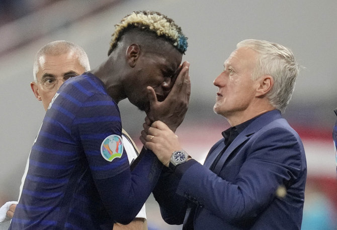 „Scanpix“ nuotr./Paulis Pogba ir Didier Deschamps'as