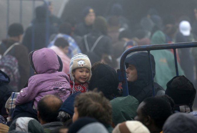 „Scanpix“/AP nuotr./Slovėniją pasiekė rekordinis skaičius migrantų