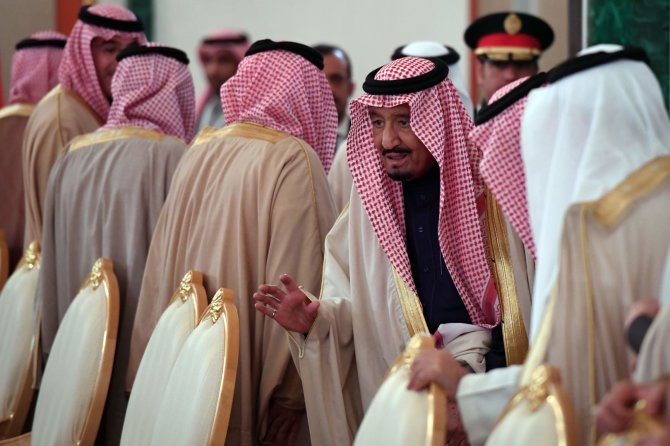 „Scanpix“/AP nuotr./Saudo Arabijos karalius Salmanas Rusijoje