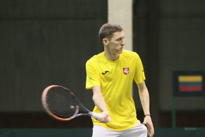 Alvydo Januševičiaus nuotr./Tadas Babelis – Antso Rakotondramanga, Davis Cup