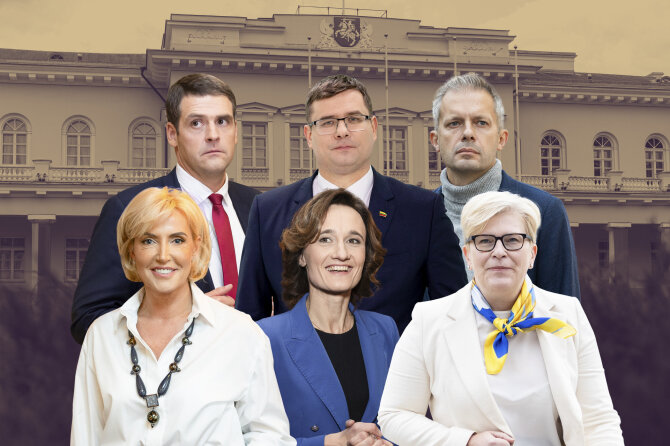 Pauliaus Peleckio / BNS nuotr./Ingrida, Šimonytė, Remigijus Žemaitaitis, Viktorija Čmilytė-Nielsen, Laurynas Kasčiūnas, Živilė Pinskuvienė ir Andrius Tapinas