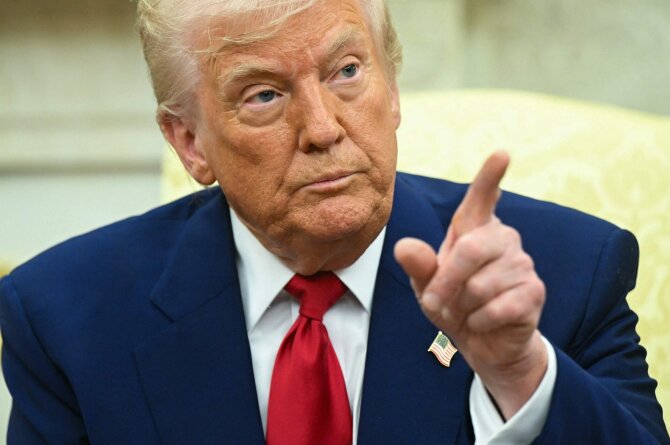 JAV prezidentas Donaldas Trumpas / SAUL LOEB / AFP