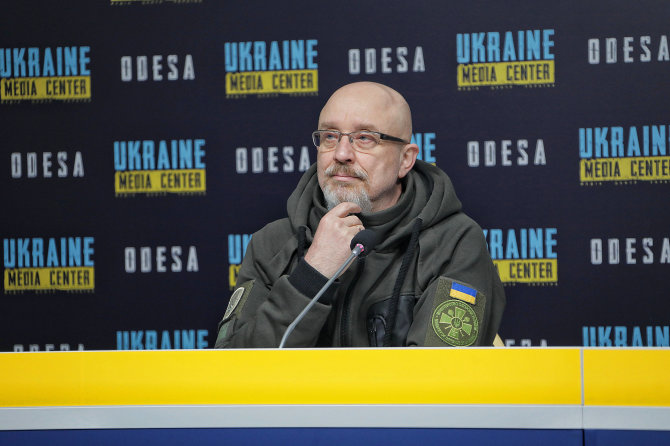 „SIPA“/„Scanpix“/Ukrainos gynybos ministras Oleksijus Reznikovas