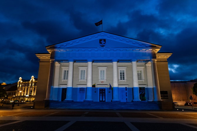 Sauliaus Žiūros nuotr./Vilnius reiškia paramą Izraeliui