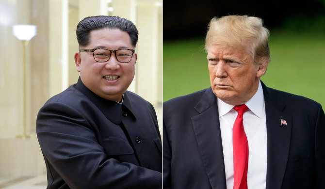AFP/„Scanpix“ nuotr./Kim Jong Unas ir Donaldas Trumpas