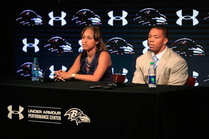 „Scanpix“ nuotr./Janay ir Ray Rice'ai