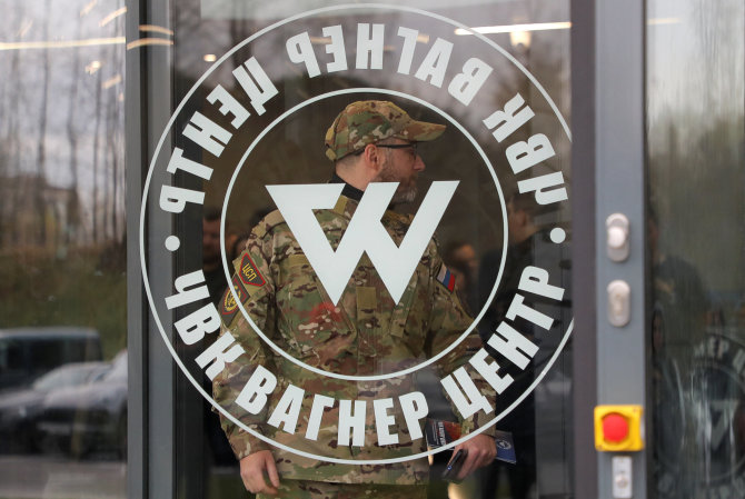 „Reuters“/„Scanpix“ nuotr./Privačios karinės kompanijos „Wagner“ biuras Sankt Peterburge