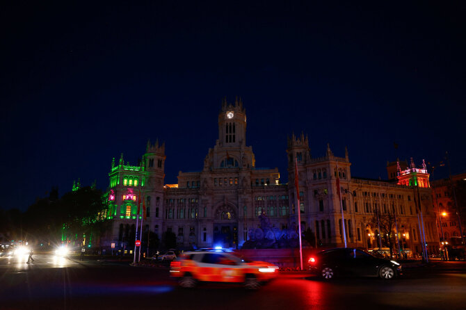 „Reuters“/„Scanpix“ nuotr./Elektros sutrikimai Madride