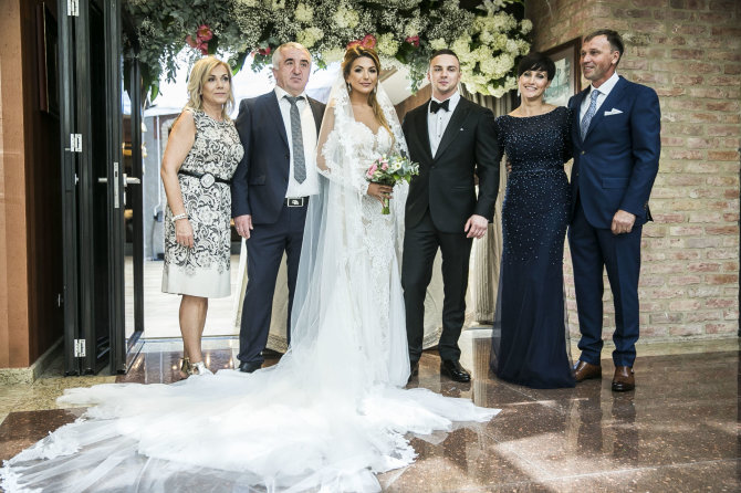 Viganto Ovadnevo/Žmonės.lt nuotr./Sofio Gelašvili ir Dominyko Niūniavos vestuvės