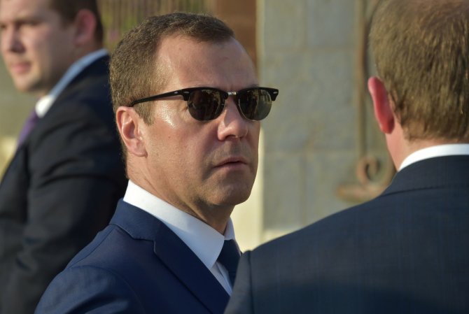 „Scanpix“/„RIA Novosti“ nuotr./Dmitrijus Medvedevas