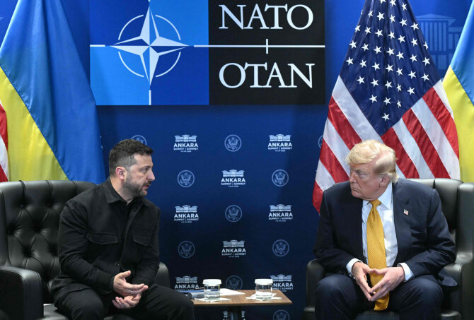 AFP/ „Scanpix“/Volodymyras Zelenskis, Donaldas Trumpas