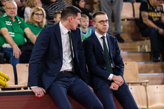 nuotr. zalgiris.lt/Paulius Jankūnas ir Paulius Motiejūnas