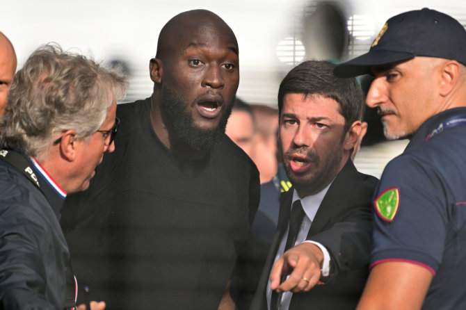 ZUMAPRESS / Scanpix nuotr./Romelu Lukaku reakcija