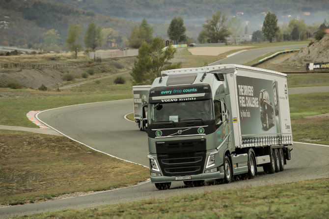 „Volvo trucks“ nuotr./Varžybų akimirkos Grobniko trasoje, Kroatijoje