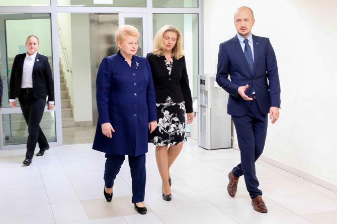 Vidmanto Balkūno / 15min nuotr./Dalia Grybauskaitė ir Sergejus Muravjovas