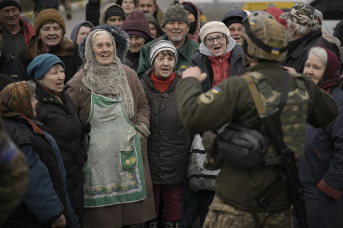 „Scanpix“/AP nuotr./Karas Ukrainoje. Buča