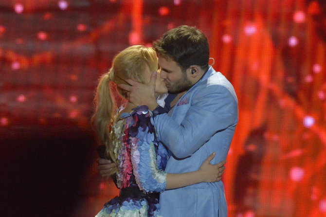 Eurovision.tv/Andres Putting nuotr./Lietuvos atstovai Vaidas Baumila ir Monika Linkytė