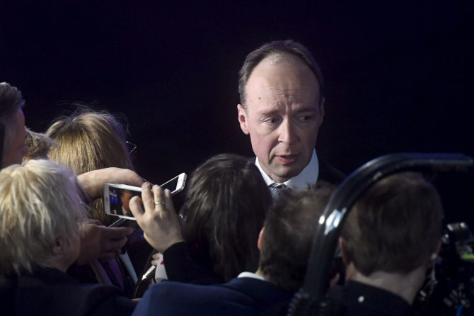 AFP/„Scanpix“ nuotr./Suomių partijos lyderis Jussi Halla-aho