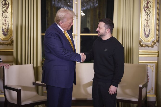 D. Trumpas ir V. Zelenskis / Ukraine Presidency/Ukrainian Pre / ZUMAPRESS.com