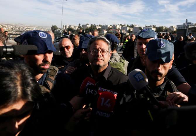 „Reuters“/„Scanpix“/Izraelio Nacionalinio saugumo ministras Itamaras Ben Gviras