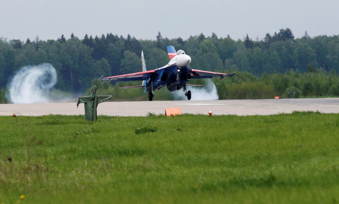 „Reuters“/„Scanpix“ nuotr./Naikintuvas Su-27
