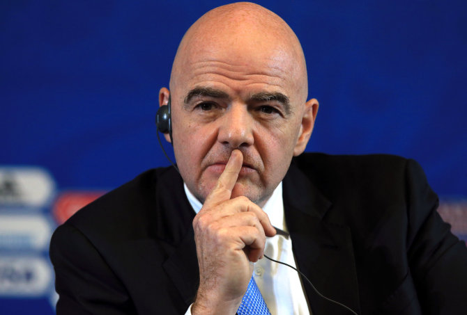 „Scanpix“ nuotr./FIFA prezidentas Gianni Infantino