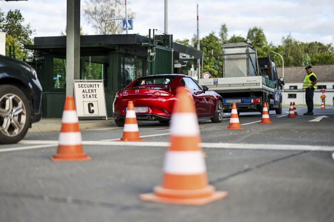 „Scanpix“/AP nuotr./NATO oro bazėje Vokietijoje sustiprintas saugumas