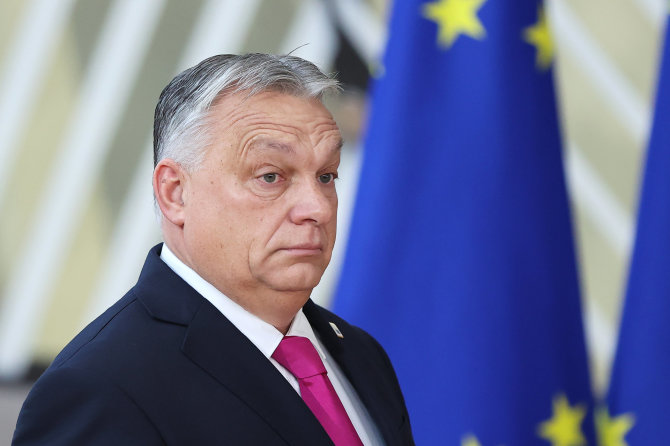 „Zuma press“/„Scanpix“/Vengrijos ministras pirmininkas Viktoras Orbanas