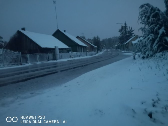 15min skaitytojo nuotr./Vilkaviškio rajone Vištyčio miestelyje oras primena žiemą