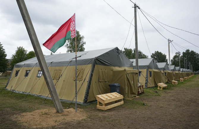 „Scanpix“/AP nuotr./Stovykla „Wagner“ kariams, Baltarusijoje