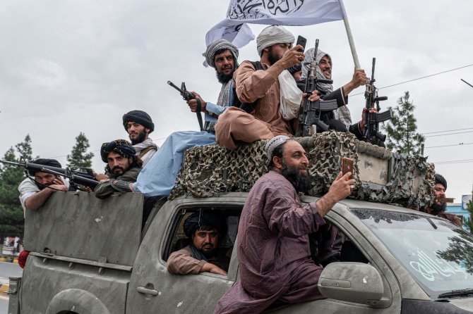 „AFP“/„Scanpix“/Talibano kovotojai Kabule