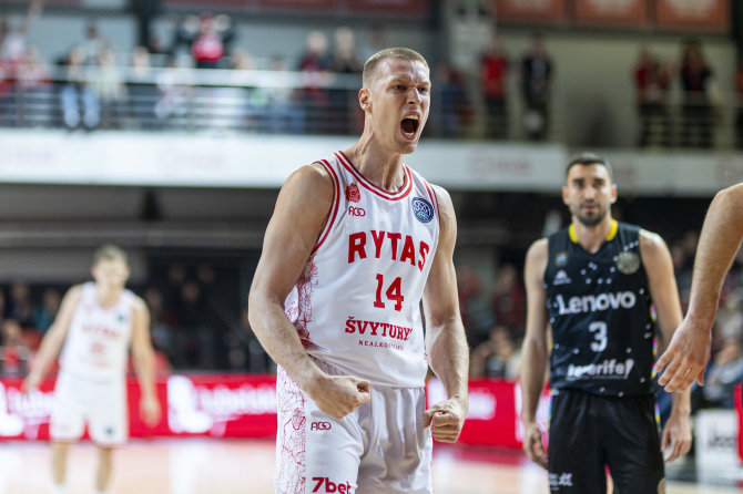 Irmanto Gelūno / BNS nuotr./FIBA Čempionų lyga: Vilniaus „Rytas“ – Tenerifės „Lenovo“