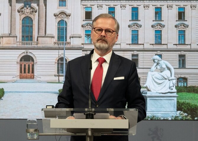 Čekijos ministras pirmininkas Petras Fiala / Magdalena Henkel / dpa/picture-alliance