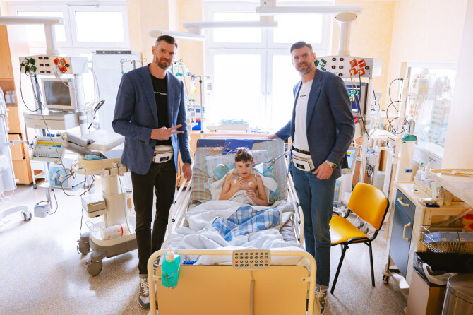 Pranešimo aut. nuotr./Santaros klinikų vaikų anestezijos ir intensyviosios terapijos skyrių pasiekė gyvybiškai svarbi dovana