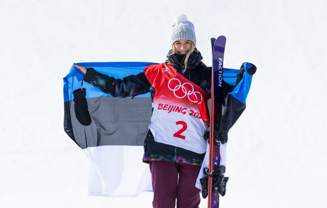 Postimees / Scanpix nuotr./Kelly Sildaru Pekino žiemos olimpiadoje.