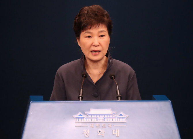„Reuters“/„Scanpix“ nuotr./Pietų Korėjos prezidentė Park Geun-hye
