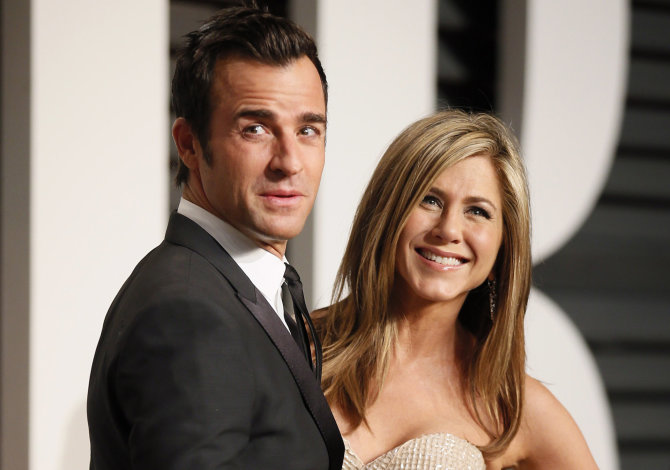 „Reuters“/„Scanpix“ nuotr./Jennifer Aniston ir Justinas Theroux