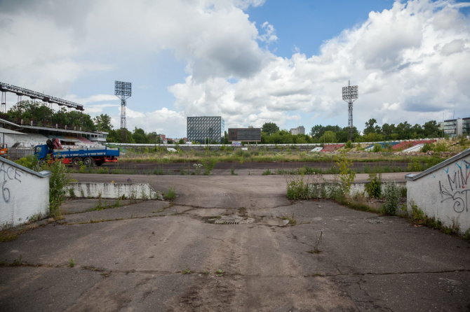 Sauliaus Žiūros nuotr./Buvusio „Žalgirio” stadiono teritorija