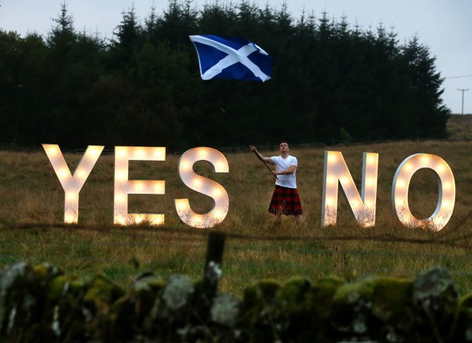 AFP/„Scanpix“ nuotr./Škotijos referendumas