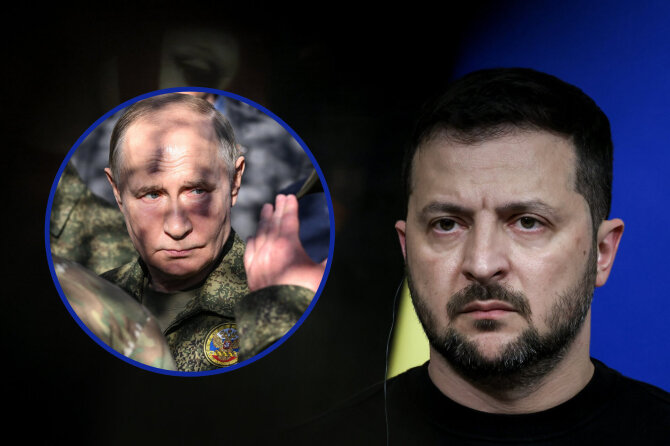 15min koliažas/Vladimiras Putinas, Volodymyras Zelenskis