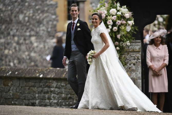 „Scanpix“/AP nuotr./Pippa Middleton ir Jamesas Matthewsas