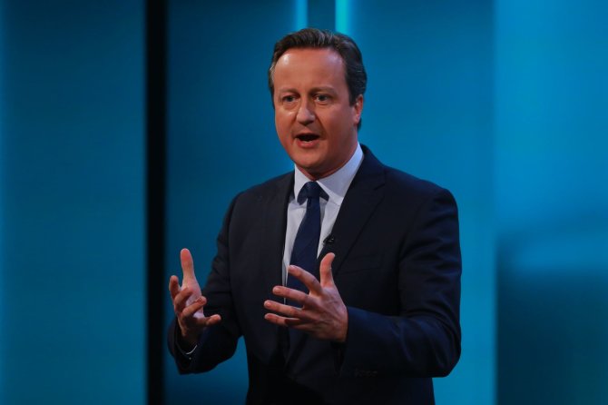 AFP/„Scanpix“ nuotr./„Brexit“ debatuose pasisakęs Davidas Cameronas