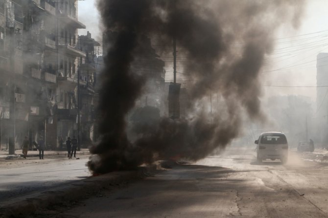 „Reuters“/„Scanpix“ nuotr./Sirijos mieste Alepe intensyvėja kariniai veiksmai