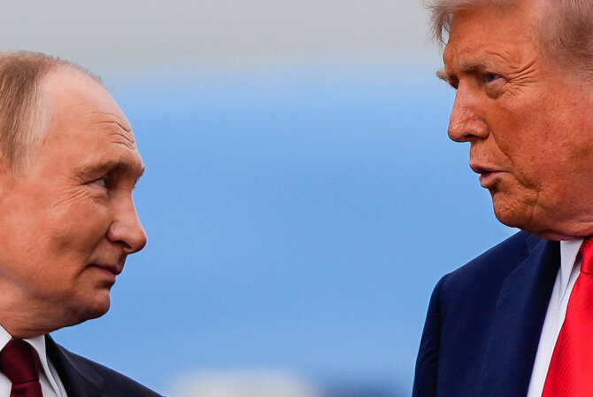 „Reuters“/„Scanpix“/Vladimiras Putinas, Donaldas Trumpas