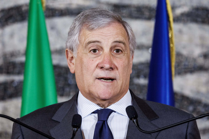 „Zuma press“/„Scanpix“/Italijos užsienio reikalų ministras Antonio Tajani