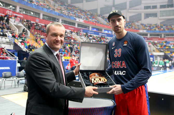 Getty Images/Euroleague.net nuotr./Andrejus Vatutinas ir Nikola Milutinovas