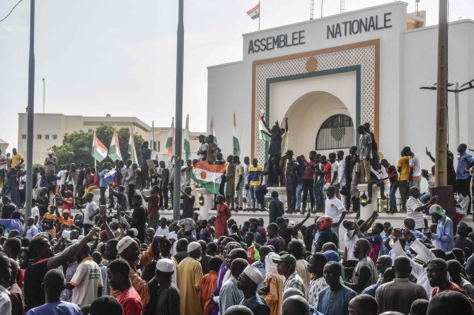 „AFP“/„Scanpix“/Protestuotojai Nigeryje