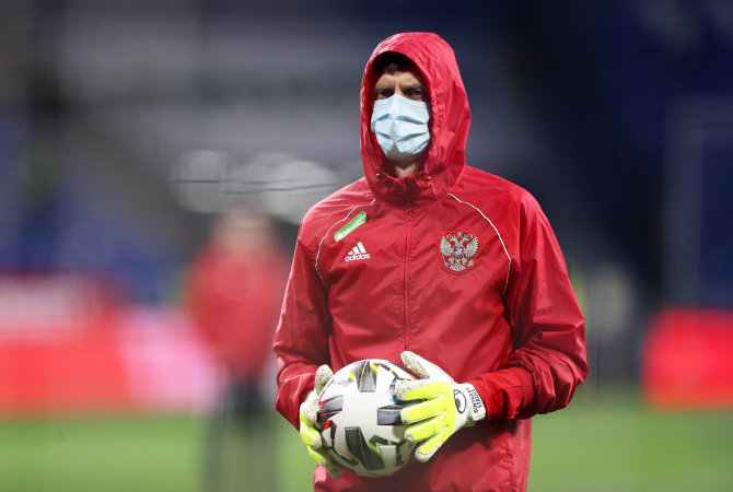 „Reuters“/„Scanpix“ nuotr./Gintaras Staučė dirba Rusijos futbolo rinktinės vartininkų treneriu.